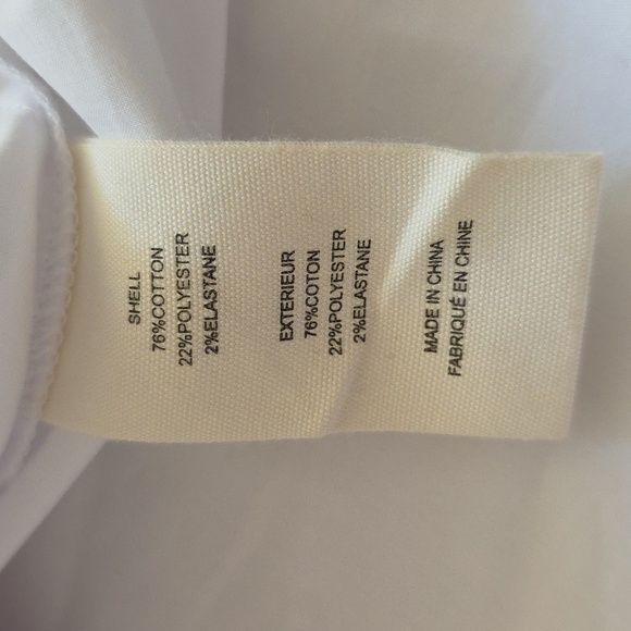 L'Agence White Blouse With Lace Hem And Cuffs.  Size Small Petite - Picture 9 of 10